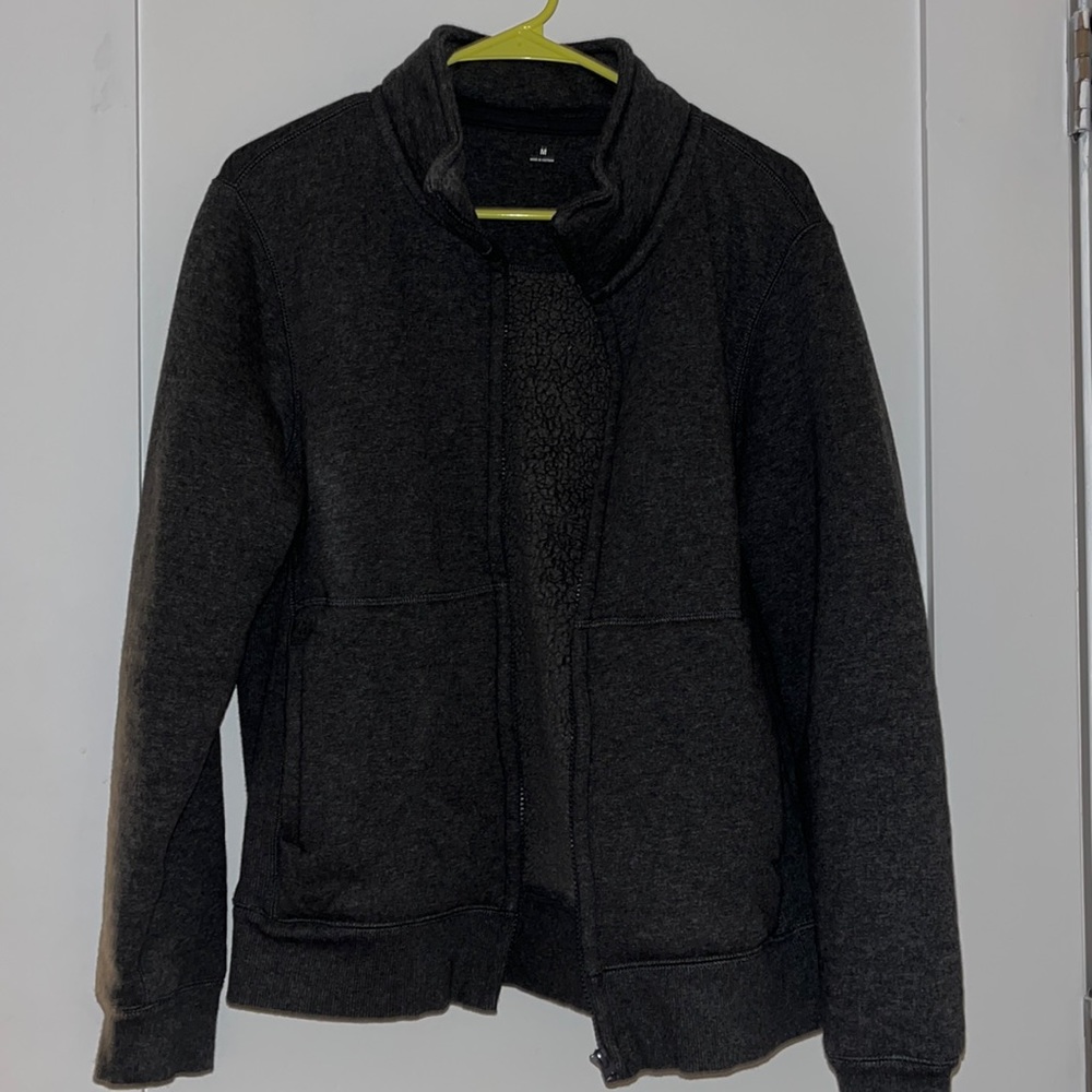 Muji Gray Fleece Lined Jacket - Size M